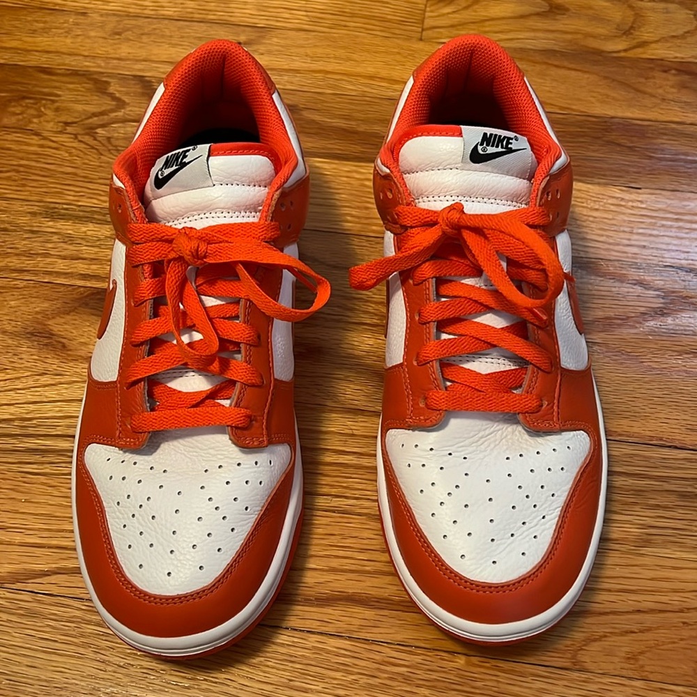 Nike by You Orange/White Sneakers